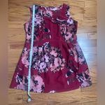 Neiman Marcus - Red Floral Midi Dress Size 18W Photo 6