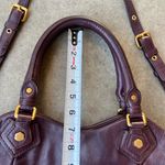 Marc by Marc Jacobs MARC JACOBS Wine Red Burgundy Cabernet Tumbled Leather Top Handle Women’s Tote Photo 12