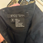 Ectetera Womens Wool Silk Skirt Geometric Animal Print Unique Black Green Size 6 Photo 3