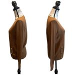 Talbots Side Button Sweater Crew Neck Sweater Chestnut Brown Size Small NWT Photo 3