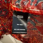 Torrid Plus Boho Slub Tie Front Bell Sleeve Blouse Red Pink Size 5X 28 Photo 8