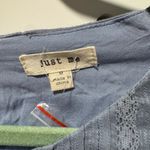 Just Me  Dusty Blue Long Sleeve Dress w/ button down back Photo 1