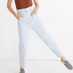 Madewell NWOT  Paperbag Classic Straight Jeans in Broomfield Wash • size 25 Photo 9