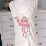 Red Camel  Tank Top Womens Small Beige Crochet Lace Photo 2