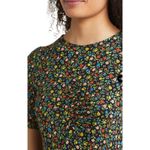 Boden Ruched Bust Ditzy Floral Preppy‎ Tie Waist Mini Pockets Size 6 Petite Black Photo 2