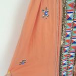 Boston Proper NWOT Embellished Beaded Swing Dress Sleeveless Orange Size XS NEW Photo 3