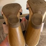 Dr. Scholl’s Pondering Leather Wooden Wedge Heels Sandals Shoes Women’s Size 8.5 Photo 5