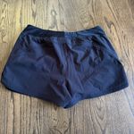 Lands' End  Womens Solid Black Swim Suit Shorts Attached Brief Pockets Size 12 Photo 1