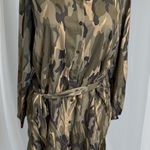 Ashley Stewart  Curvy Gal Plus Camouflage Button-Up Shirt Dress Size 1X Photo 0
