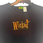Vintage 90s Halloween Town Nostalgic Large Wicked‎ Witch Graphic Black T Shirt Photo 1