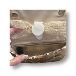 Nicole Miller  Gold Sequin Chevron Crossbody Bag Chain Strap Purse NWT Photo 9