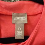 Chico's  Dress Woman's Size 0 S Short Sleeve Pink‎ Sheath Summer Relax Photo 4