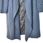 Club Monaco Gideon Navy blue drapey lyocell lined Trench Coat Size M Photo 6