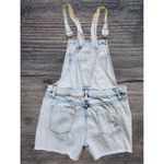 Mossimo Denim White Wash Women's S Overall Jean Shorts Distressed Hem w/Pockets Photo 1