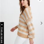 Madewell Baez Pullover Sweater in Stripe alpaca blend knit size xxs Photo 2
