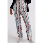 Free People Dance Again Multi Color Rainbow Sequins Pants π₯ Photo 3