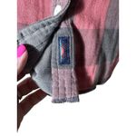 Faherty  Flannel Shirt Womens Small Button Up Reversible Distressed Plaid‎ #G5-6 Photo 5