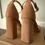 Steve Madden  Tiaa Ankle Strap Block Heel Sandals - Size 10 - Camel‎ Nubuck - NWB Photo 9
