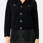 Black‎ Corduroy Jacket Women's Vintage 90s 2000s Y2K 2000s Grunge Retro Large Black Photo 0