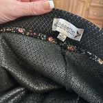 Nanette Lepore Women's Houndstooth Metallic Shimmer Stretch Pants. Medium Photo 3