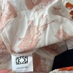Katie Kime Austin Toile Pajama Shorts in Burnt Orange White Size Small Photo 7