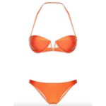 Adriana Degreas Seashell Solid Strapless Bikini GREEN Pistachio Womens Size Medi Size M Photo 4