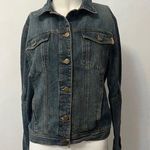 Moschino Vintage rustic side button sleeve cotton stretch denim Jacket, Size 12, Photo 0