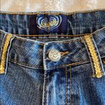 Embellished Blue Jeans with Gold Accents Size 2 Photo 3