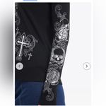 Social Collision Black Cross Wings Graphic Long Sleeve Tee Size XL Photo 8