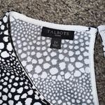 Talbots Women's 2XL Black Polka Dot Blouse with Side Tie Photo 4