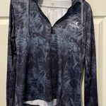 Navy Patterned Hoodie Blue Size XS Photo 0