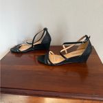 Badgley Mischka American Glamour Queen Black Sparkle Glitter Wedge Womens 10 Photo 2