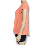 Jennifer Lopez Womens T Shirt Top Orange with Gold Accents Short Sleeve Small Photo 3