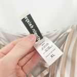 Dippin' Daisy's Womens Bliss Neutral Striped One Piece Swimsuit Size XL Tan White Photo 4