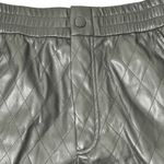 ZARA Shorts Womens XS Black Quilted Faux Leather High Rise Edgy 90s Streetwear Photo 2