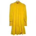Alice + Olivia  Karena Mockneck Mini Yellow Dress Photo 4