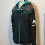 Majestic 🩵NWOT🩵 MIAMI DOLPHINS NFL THERMABASE ZIP HOODIE by UNISEX Sz. Large Photo 1