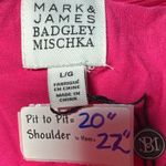 Mark James Badgley Mischka Pink Ruffle One Shoulder Tee Shirt Top L G Size L Photo 5