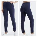 Fabletics  Women's Ponte Skinny Zip Split Hem Pant Navy Blue Medium #689 Photo 1