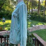 Ralph Lauren  Women L Turquoise Windbreaker Jacket Hoodie Zip w/snaps Photo 4