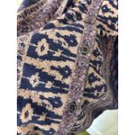 Lucky Brand  Linen Blend Button Down Size Medium Boho Hippie Western Festival Photo 3