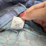 Aratta Silent Journey Plaid & Floral Boho Button Down Tunic Top | Size S Blue Photo 6