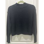 Free People NWT Bell Song Knit Pullover Sweater in Black Sz XS Photo 8