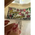 Maria Lampo Positano Women's Oversized 100% Linen Button Down Collar Shirt L White Size L Photo 5