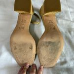 J. McLaughlin "Esme" Tan Raffia Block Heel Sandals Size 11 Classic Wedding Guest Photo 5