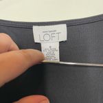 Loft  Asymmetrical V Neck Pullover Dress Black Womens 8 Photo 5