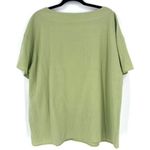 Zanzea Womens Floral Embroidery Short Sleeve Gauzy Tunic Top Light Green Sz 3XL Photo 1