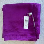 Eileen Fisher NWT  Washed Silk Parachute Scarf Vibrant Purple Photo 0