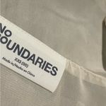 No Boundaries  Cream Sheer Ruffle Blouse Photo 1