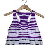 Athleta  Women's M Striped Racerback Athletic Tank with Shelf Bra Photo 2